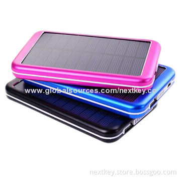 Hot Solar Power Banks, 3,000, 4,000, 6,000, 8,000mAh with Dual-USB, 5V/1.5A OutputNew
